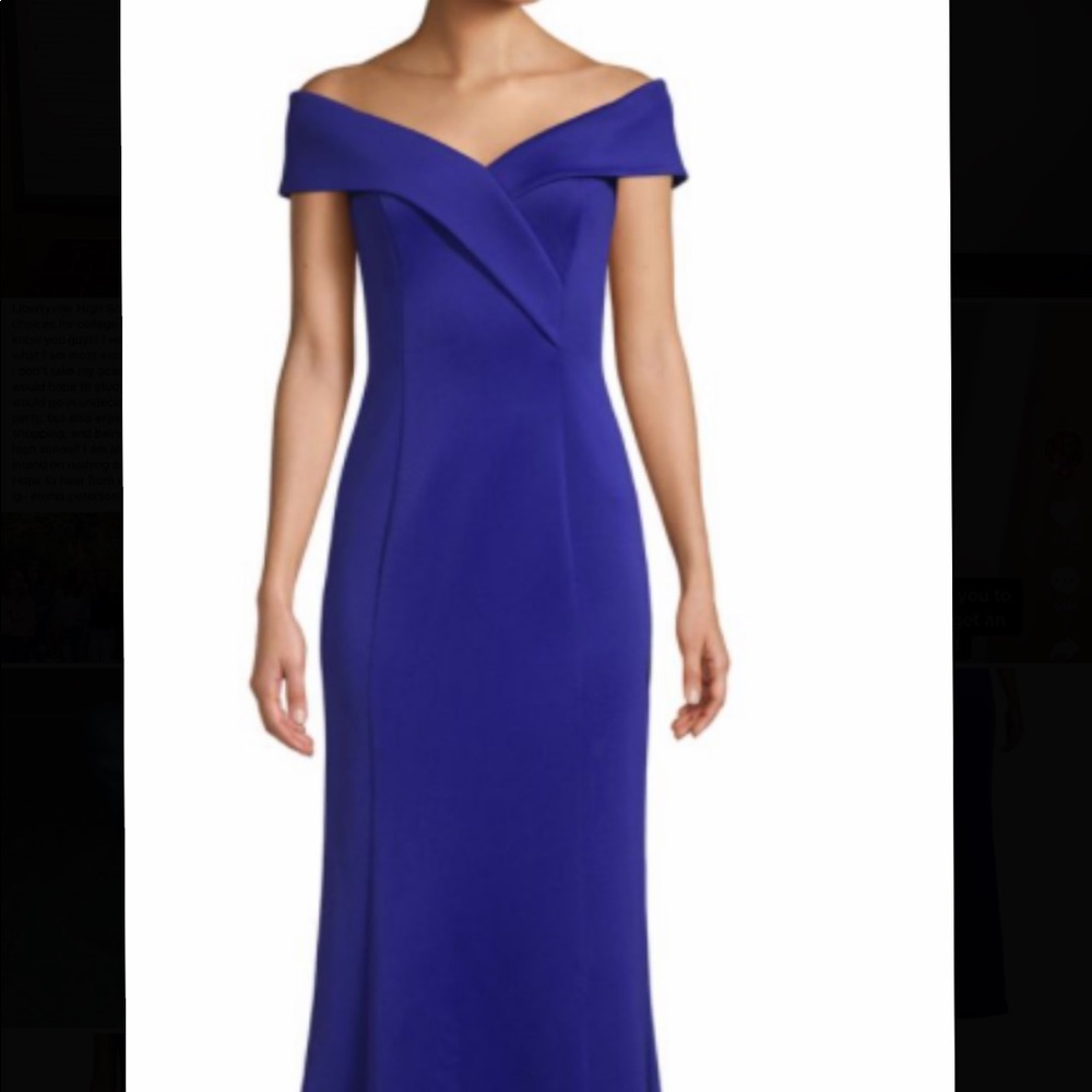 Eliza J Trumpet Off the Shoulder Dress/Gown